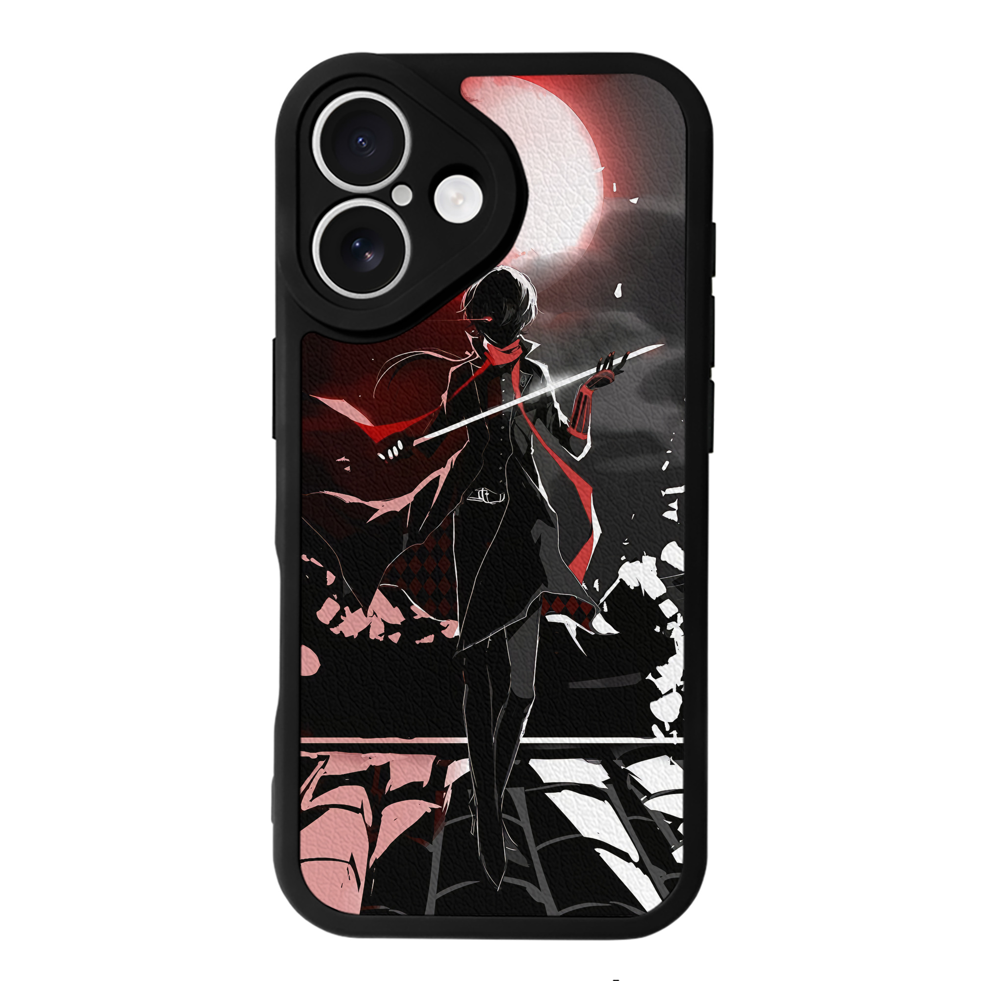 （画像用） 刀剣乱舞 Touken Ranbu 【iPhone 16シリーズ対応】シリコンスマホケース（レザー調） 材質：シリコン